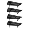 [US Local Warehouse] 4-Pack Heavy Duty Garage Wall Shelving 48.03x18.11x8.66in Garage Storage Rack Floating Shelves 1000 lbs Load Capacity for Power Tools Garden Supplies