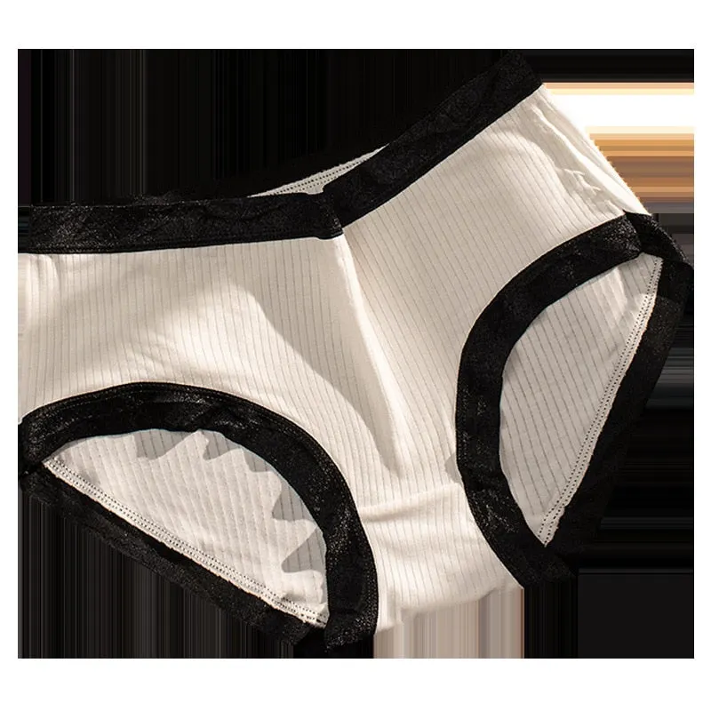 M-XL Cotton Panties Women's Underwear Girls Lovely Comfort Briefs Sexy Solid Color Briefs Mid Waist Seamless Underpants Lingerie