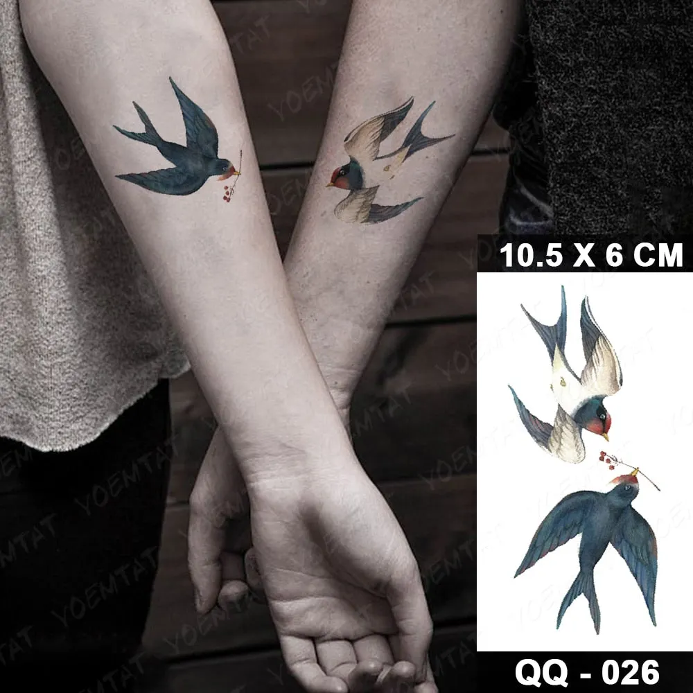 Waterproof Temporary Tattoo Sticker Small Lines Flowers Flash Tatoo Geometry Hand Arm Wrist Fake Tatto For Body Art Women Child