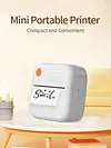 Mini Printer BT Portable Thermal Printer Label Maker for Notes Photos Labels