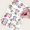 2 Sheets Diamonds Painting DIY Cartoon Animals Sticker