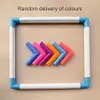Plastic Embroidery Frame Hoop Square Shape DIY Needlework Craft Sewing Tool