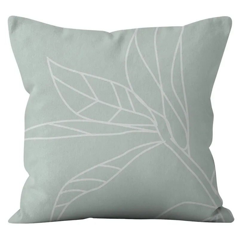 45*45cm Green Series Nordic Abstract Cushion Cover Geometric Throw Pillowcase Modern Minimalist Sofa Bed Decorative Pillows Case