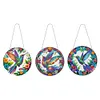 (US Local)3pcs/set Hummingbird Diamond Painting Hanging Pendant Rhinestone Diamond Art Pendants