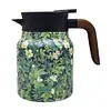 1000ml Floral Pattern Teapot Stainless Steel Mini Hot Coffee Pot for Hot Drinks
