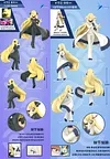 1/20 Scale World Zukan Cynthia, Mega Garchomp, Iris & Haxorus - Pokemon Resin Statue - QN Studios