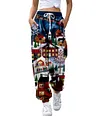 Women's Christmas Loose Casual Print Drawstring Jogger Pants