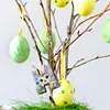 (US Local)PET Double Sided Special Shaped Easter Alphabet DIY Diamond Painting Keychain