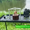 Portable Triangle Pot Holder Folding Campfire Tripod for Outdoor Folding Camping
