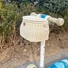 Bike Front Basket Backpack with Lid Cycling Handlebar Basket Bicycle Accessories