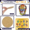 12PCS Diamond Painting Magnets Refrigerator for Adults Kids Fridge Car Kit(Skull)