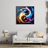 >SALE<Full Embroidery Cotton Thread 11CT Printed Taiji Planet Map Cross Stitch 45x45cm