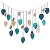 (Finished Product)Macrame Wall Hanging Macrame Leaves Tapestry Wall Hanging Decoration Boho Leaf Feather Tassel Garland Tapestry for Bedroom Living Room Nursery Decor