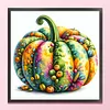 Watercolor Pumpkin-11CT Stamped Cross Stitch 45*45cm/17.72*17.72in