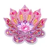 DIY Lotus Flower Diamond Painting Candle Holder Acrylic Three-Dimensional Aromatherapy Rack Home Decor Gift