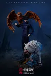 Megumi Fushiguro's Chimera Shadow Garden - Jujutsu Kaisen Resin Statue - LingYu Studios