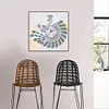 DIY Peafowl Special Shaped Diamond Painting Cross Stitch Clock Home Decor