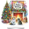 Christmas Print DIY Diamond Painting Desktop Ornaments Kit Table Decor