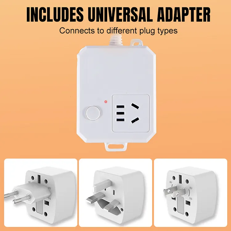 Adattatore universale e presa multipla con spegnimento automatico