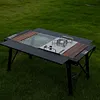 [US Local Warehouse] 2Pcs BBQ Picnic Table Plate Wooden IGT Table Extension Board for Outdoor Camping