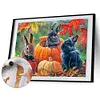Autumn Pumpkin Bunny-Paint by Numbers Acrylic Painting 40*30CM
