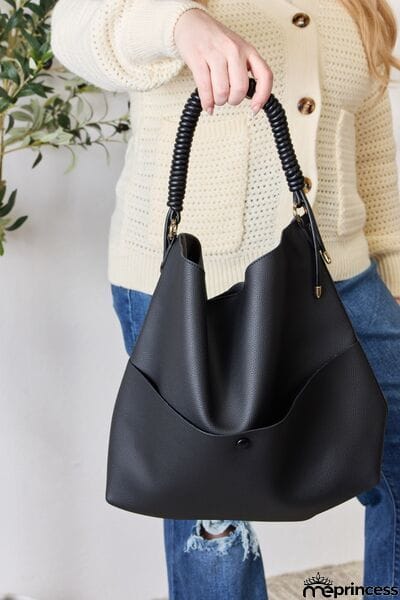 SHOMICO Vegan Leather Handbag with Pouch