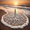 Beach Dress Girl-11CT/14CT/18CT Stamped/Counted Cross Stitch 45*45cm