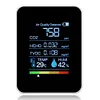 5 In 1 Air Quality Monitor CO2 Detector CO2 TVOC HCHO AQI Tester for Home Office