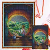 Full Cross Stitch Kits Boy Sitting by Window 14CT Counted Embroidery DIY