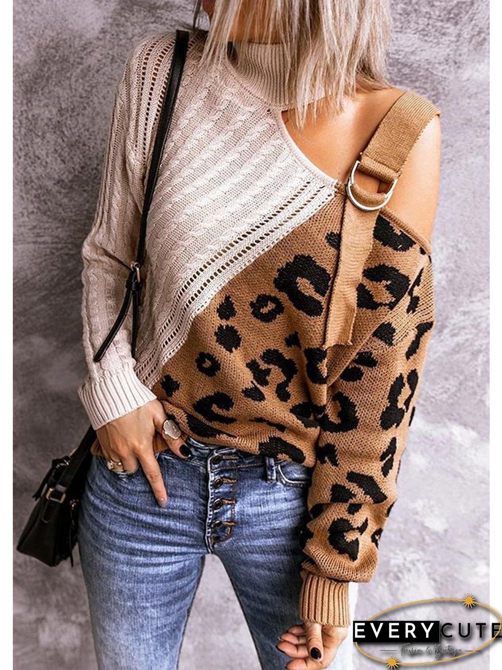 Casual Wear Mandarin Collar Sweater P10676