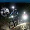 LED Rechargeable Head Lights Flashlight for Camping Cycling Fishing (White)