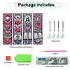 4Pcs Diamond Painting Skull Rose Bookmark for Reading Enthusiasts