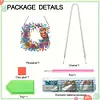 Diamond Painting Acrylic Owl Wreath Hanging Sign Decoration