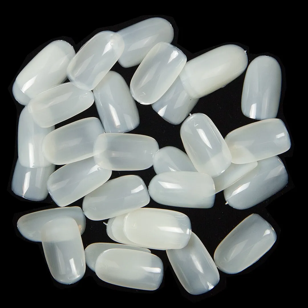 600pcs/bag Short Rounded False Nail Tips Full Cover 3 Colors 2 Bags Of Size 4 and Size 5 For Salon Round Manicure Fake Nail Tips-Nail Inspo