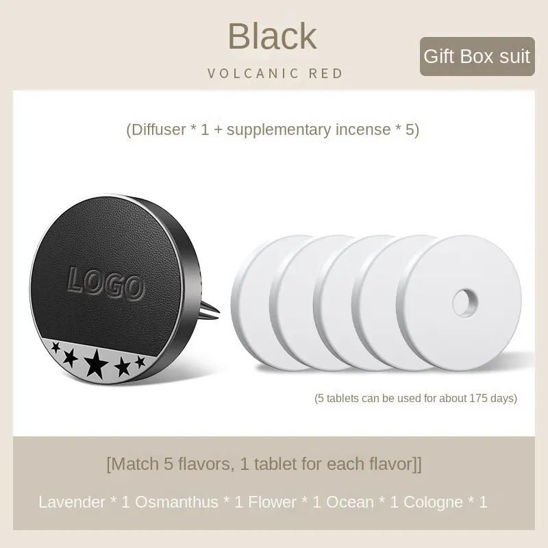 Car air vent premium leather aromatherapy box (2PCS)