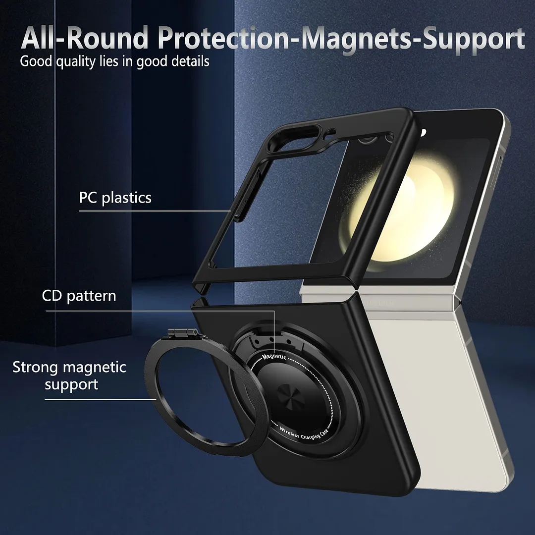 Samsung series Galaxy Z Flip5 rotating ring magnetic holder mobile phone case
