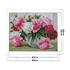 Peony - 11CT Stamped Cross Stitch 50*40cm/19.69*15.75in