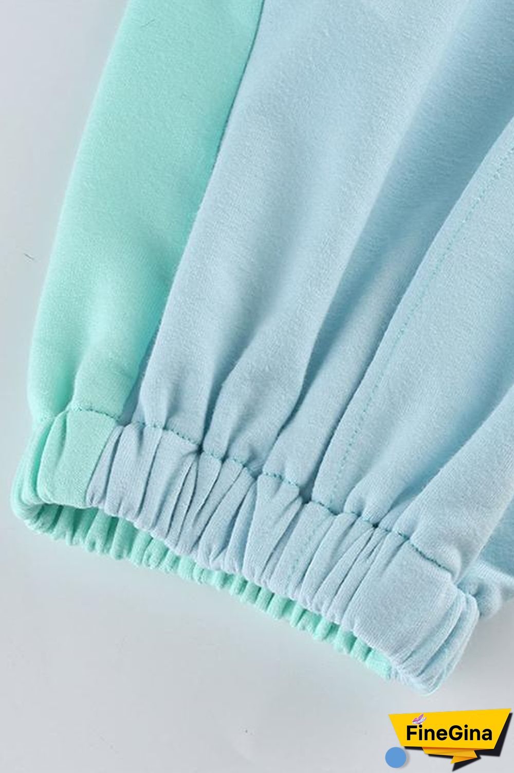 Color Block Elastic Joggers