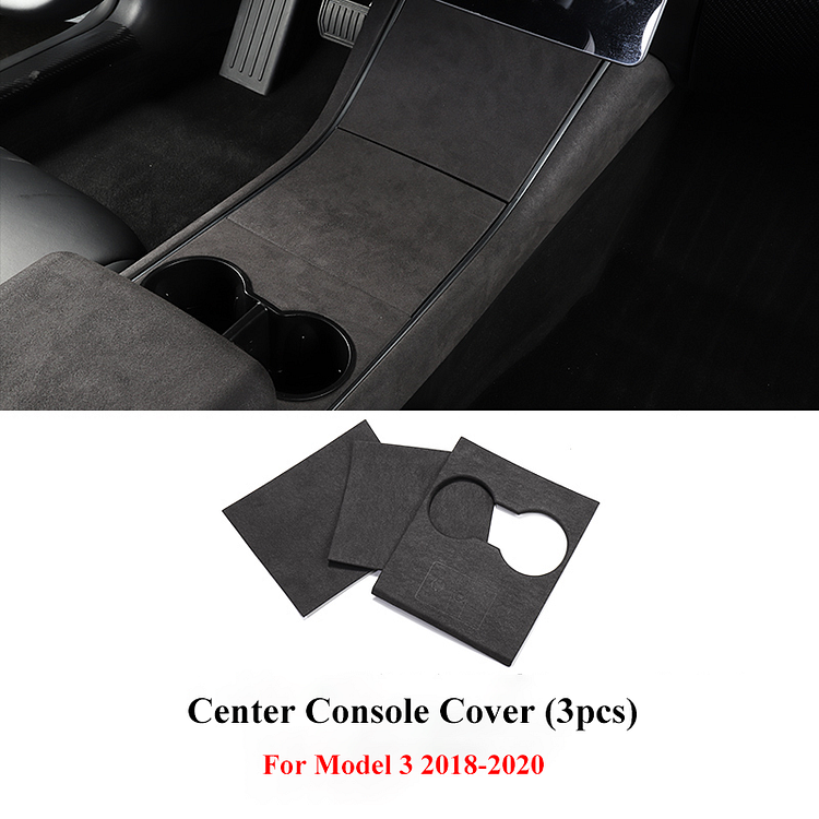 Tesla Model 3/Y Interior Alcantara Suede Cover Center Console Armest Dashboard Suede Cover Wrap