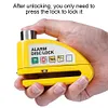 Motorcycle Lock With Alarm|110dB Alarm Sound Disc Brake Lock,Motorcycle Lock Accessories|Waterproof Brake Lock,For Electric Cars,Motorcycle,Moped,Dirt Bike,Road Bikes,Scooter