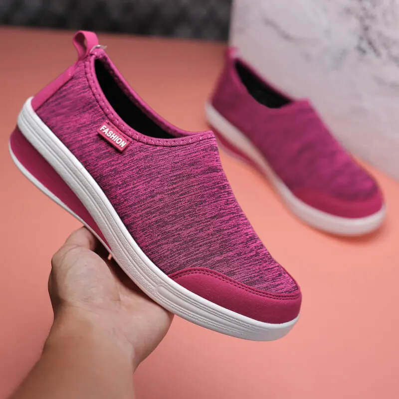 MWY Women Chunky Sneakers Casual Vulcanize Shoes Breathable Mesh Wedge Shoes Platform Trainers Women Zapatillas De Mujer