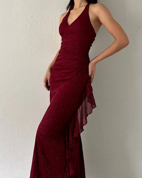 strapless open back dress Zara A line Royal Blue Sequined Lace Long Prom Dress with Pockets