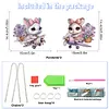 2 PCS Flying Rabbit - 5D DIY Pendant
