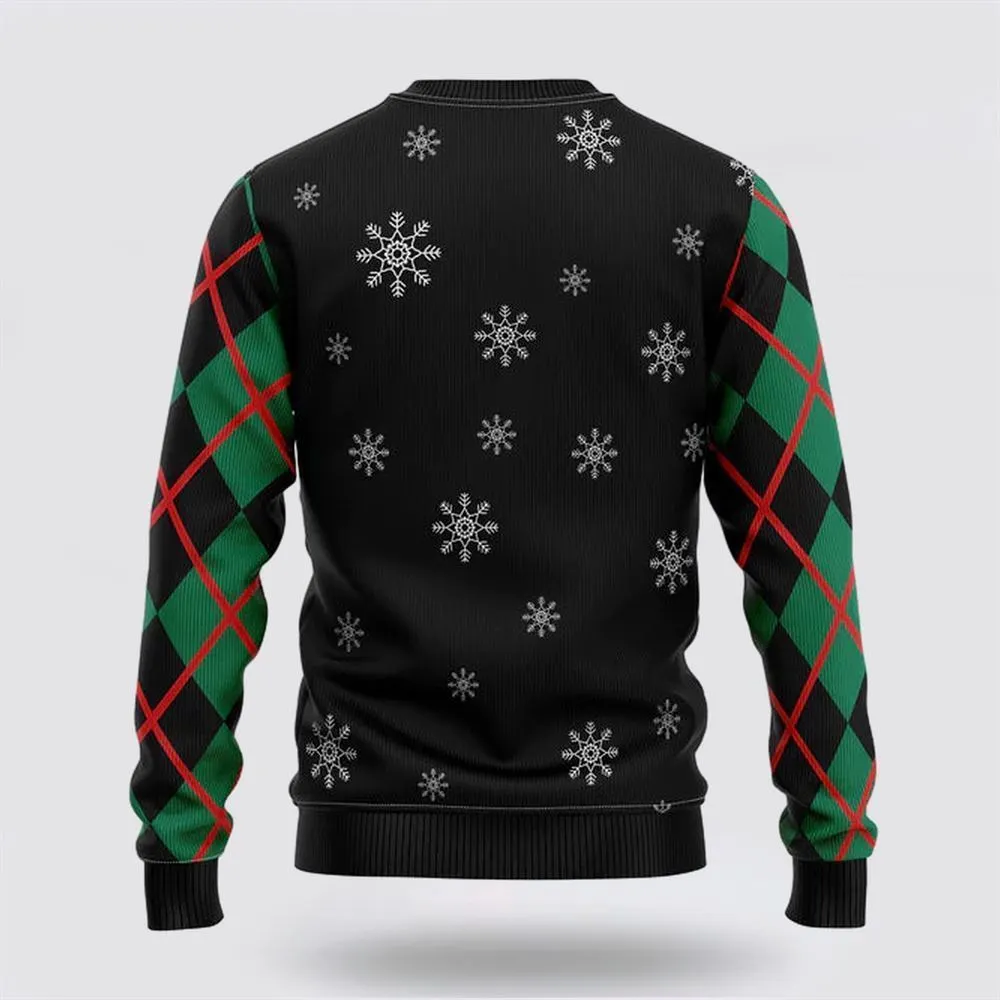 Santa Claus Straight Outta North Pole Ugly Christmas Sweater For Men And Women, Best Gift For Christmas, The Beautiful Winter Christmas Outfit