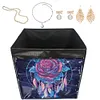 (US Local)DIY Diamond Painting Storage Box Canvas Organizer Box Diamond Painting Kit (J)