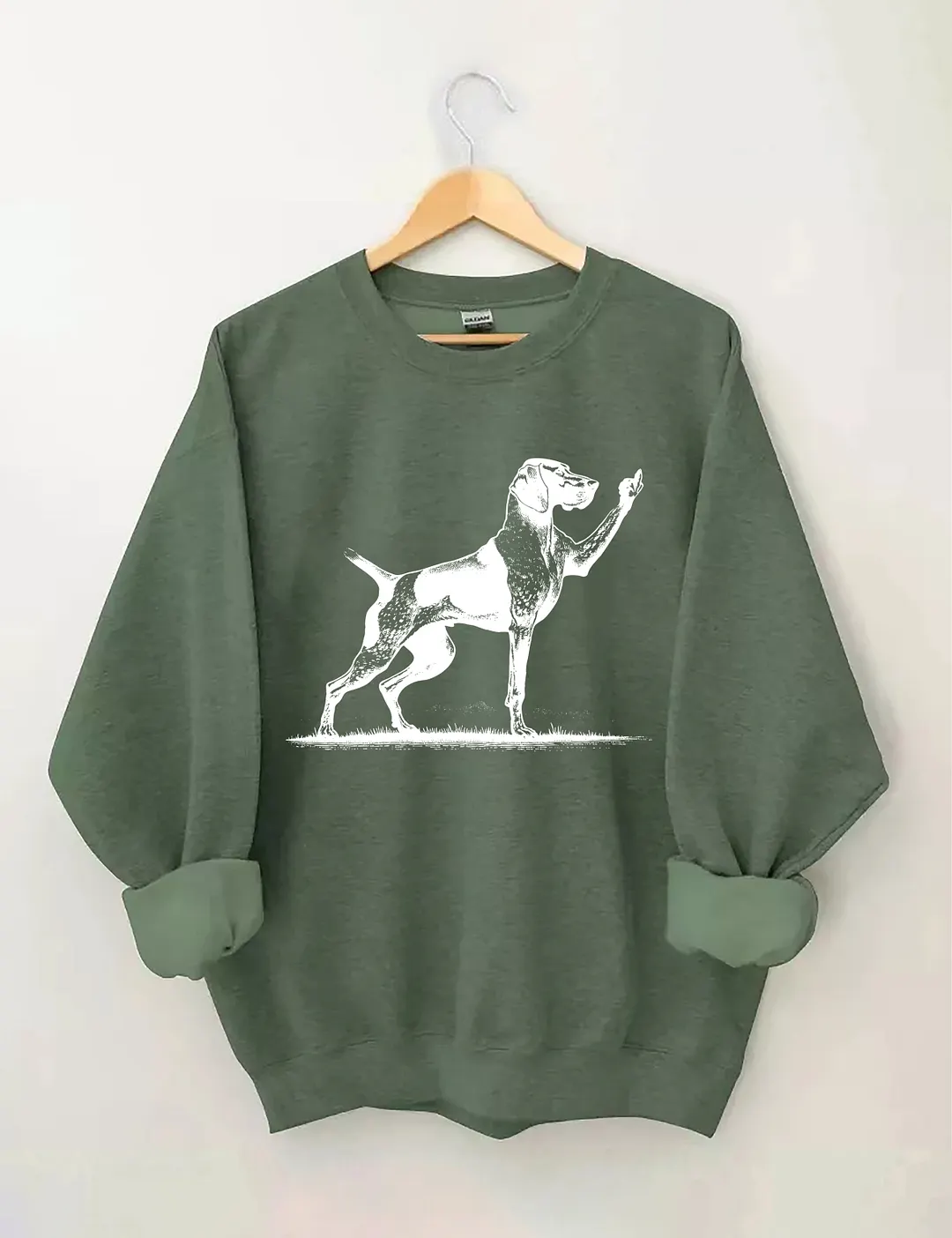Rude Pointer Dog German Shorthair Dog Sweatshirt