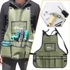 Work Apron Oxford Cloth Waterproof Heavy Duty Woodworking Apron for Woman Men