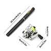 Mini Pocket Pen Shape Travel Fishing Rod Telescopic Fishing Rod Reel Combo Set
