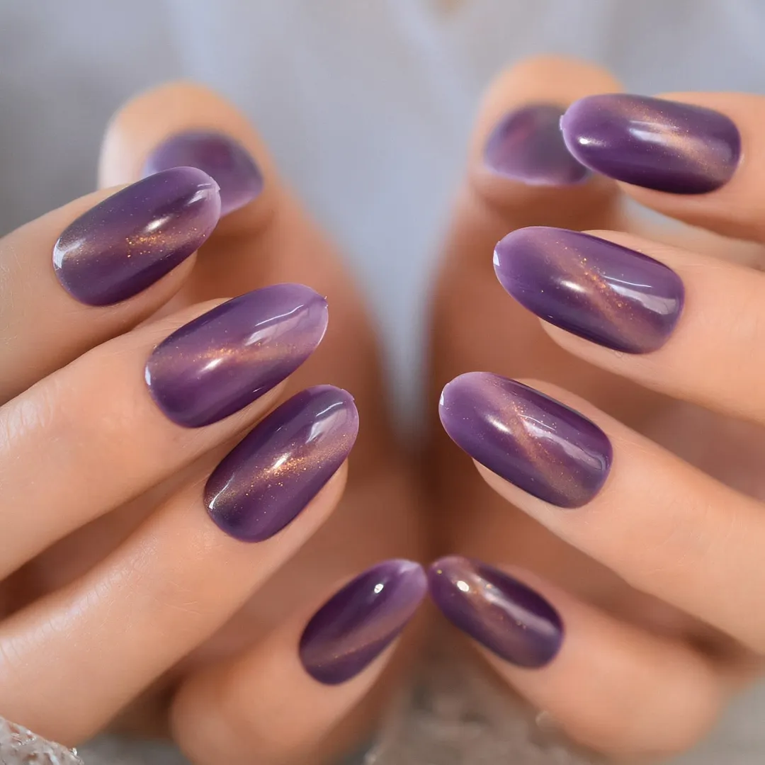Long Almond White Flower Pattern Mixed Gel Tips Decoration Nails False Hand Dummy Stick On Nails Full Cover Nails-Nail Inspo