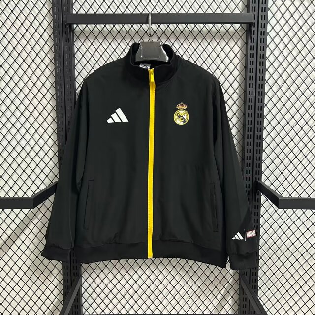 2026-27 Real Madrid x Marvel Casual Waterproof Trench Coat